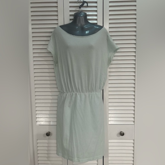 Hard Tail Forever aquamarine/light mint boatneck  dress size Large - Picture 5 of 8